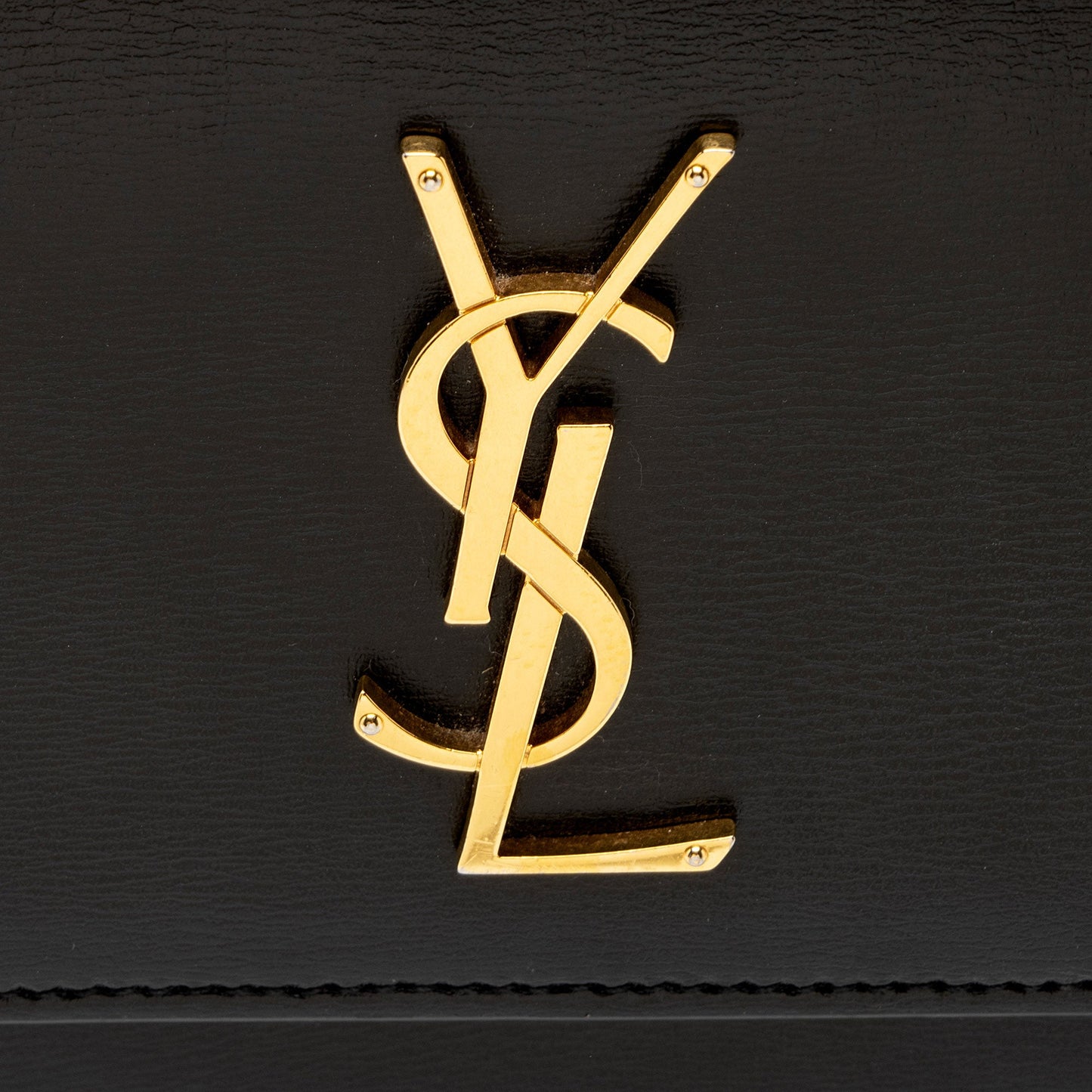 Saint Laurent Grained Calfskin Monogram Sunset Medium Shoulder Bag