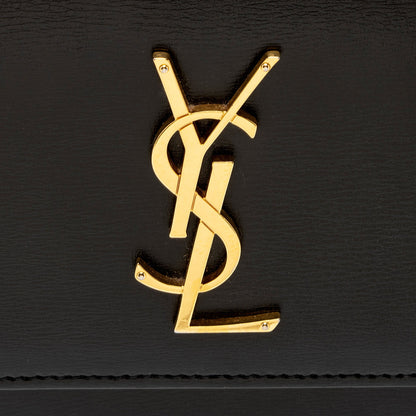 Saint Laurent Grained Calfskin Monogram Sunset Medium Shoulder Bag