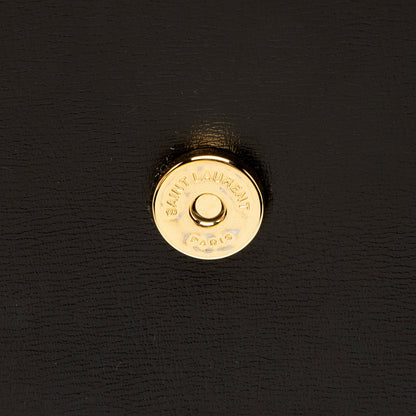 Saint Laurent Grained Calfskin Monogram Sunset Medium Shoulder Bag