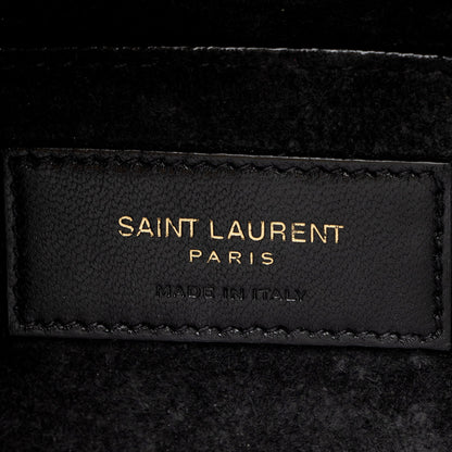 Saint Laurent Grained Calfskin Monogram Sunset Medium Shoulder Bag