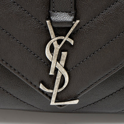 Saint Laurent Matelasse Calfskin Monogram College Mini Shoulder Bag