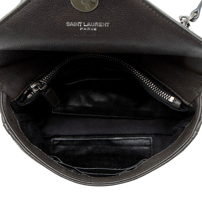 Saint Laurent Matelasse Calfskin Monogram College Mini Shoulder Bag