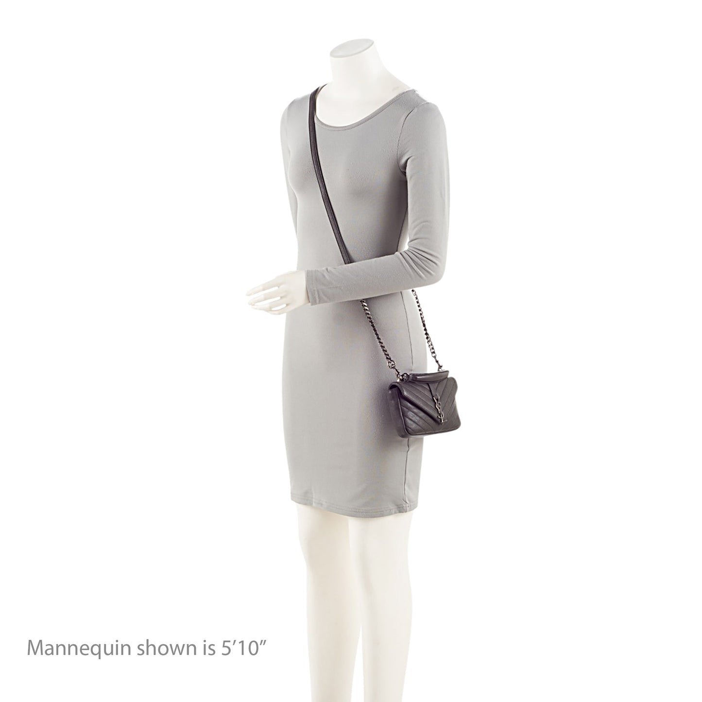 Saint Laurent Matelasse Calfskin Monogram College Mini Shoulder Bag