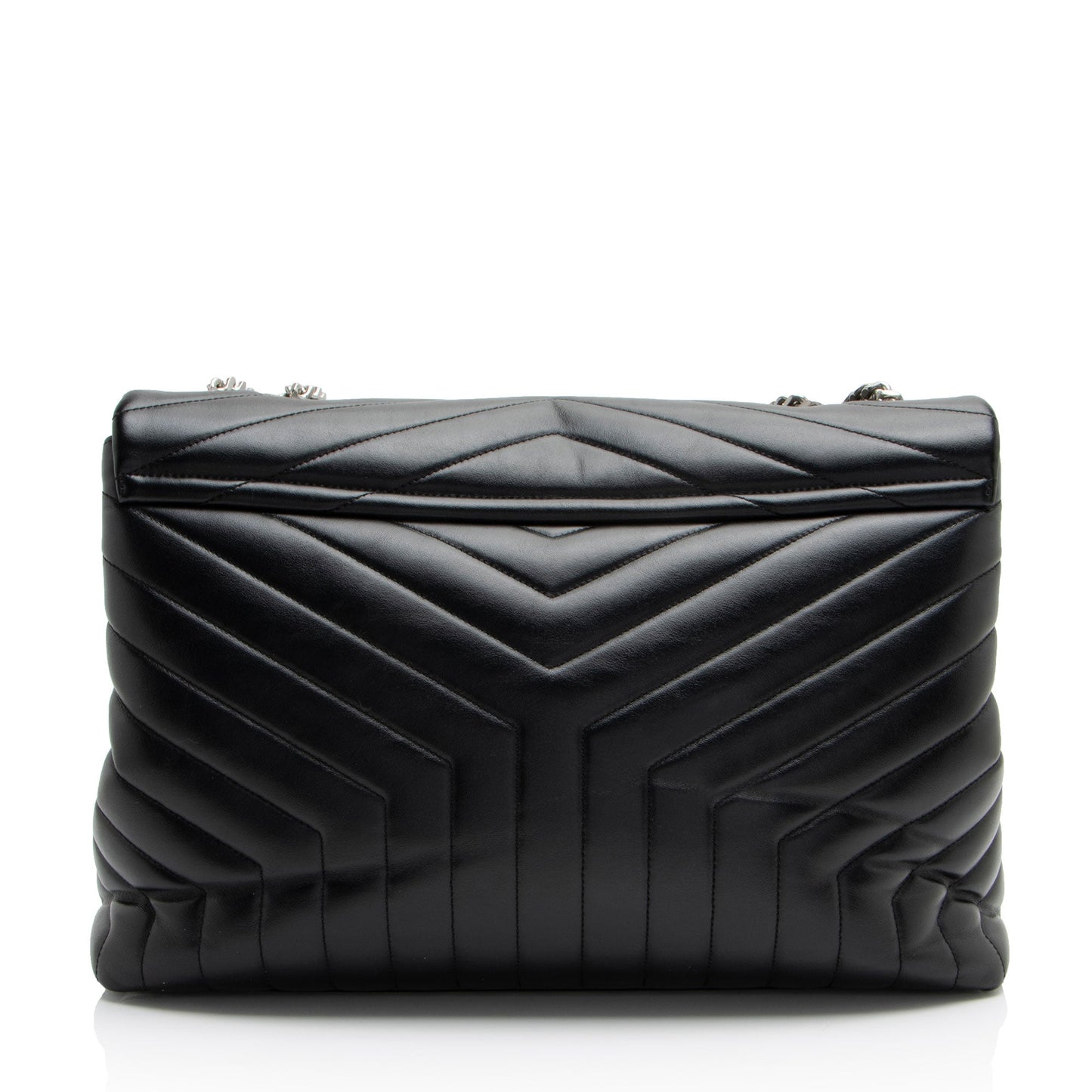 Saint Laurent Matelasse Calfskin Monogram LouLou Chain Large Shoulder