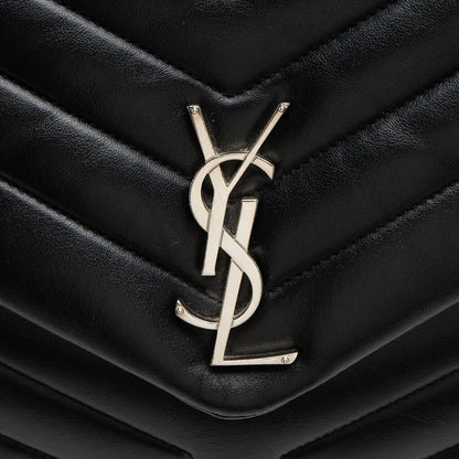 Saint Laurent Matelasse Calfskin Monogram LouLou Chain Large Shoulder