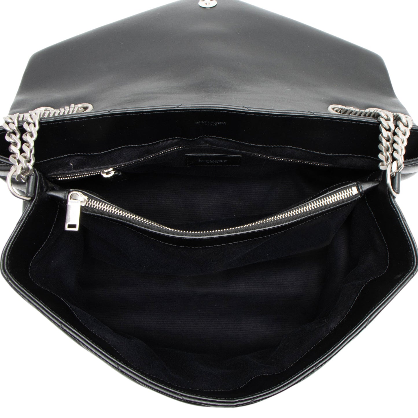 Saint Laurent Matelasse Calfskin Monogram LouLou Chain Large Shoulder