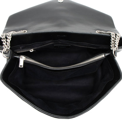 Saint Laurent Matelasse Calfskin Monogram LouLou Chain Large Shoulder