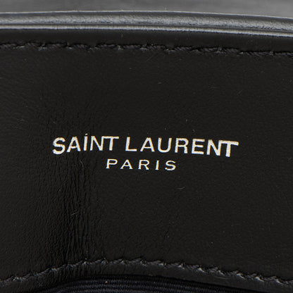 Saint Laurent Matelasse Calfskin Monogram LouLou Chain Large Shoulder