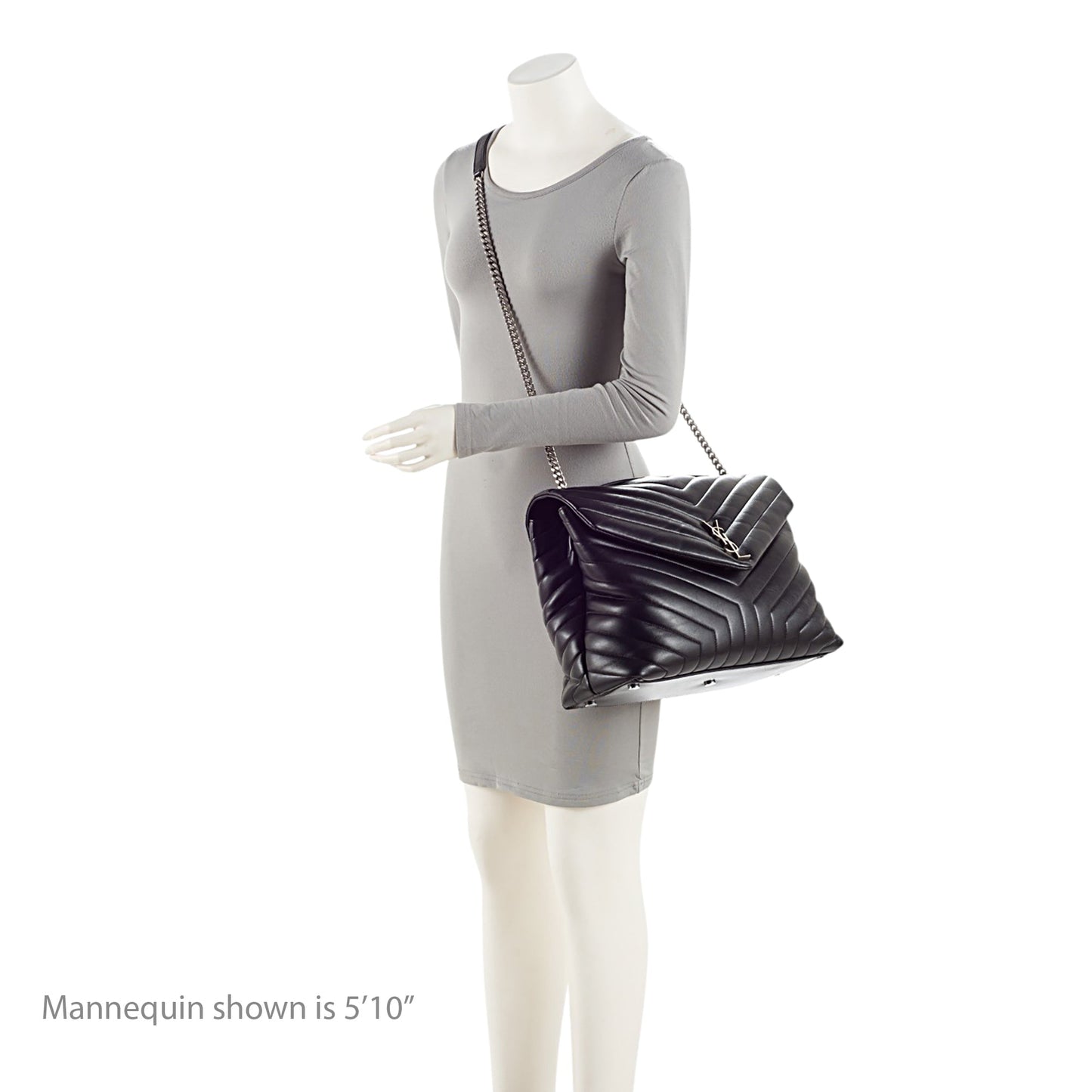 Saint Laurent Matelasse Calfskin Monogram LouLou Chain Large Shoulder