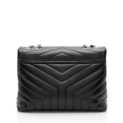 Saint Laurent Matelasse Calfskin Monogram LouLou Chain Medium Shoulder