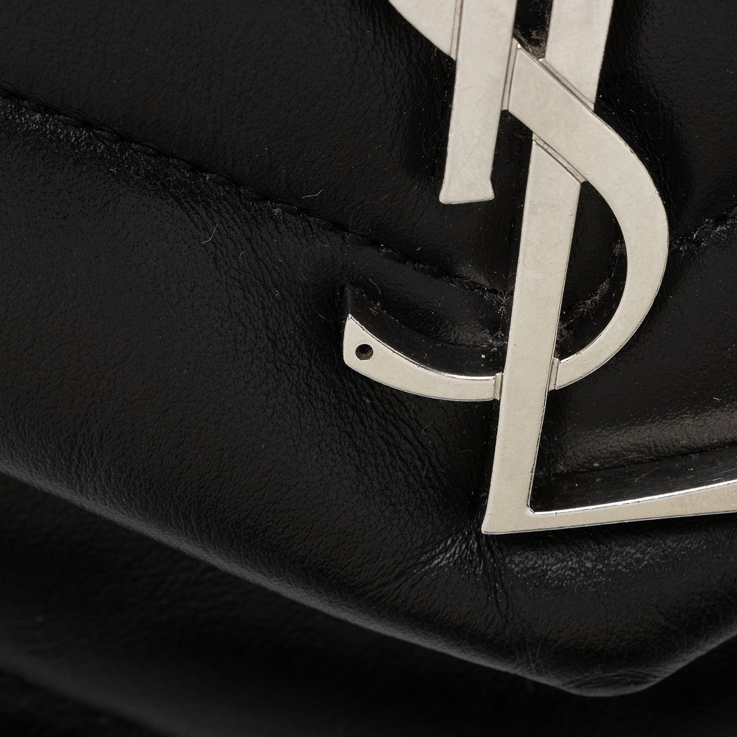 Saint Laurent Matelasse Calfskin Monogram LouLou Chain Medium Shoulder