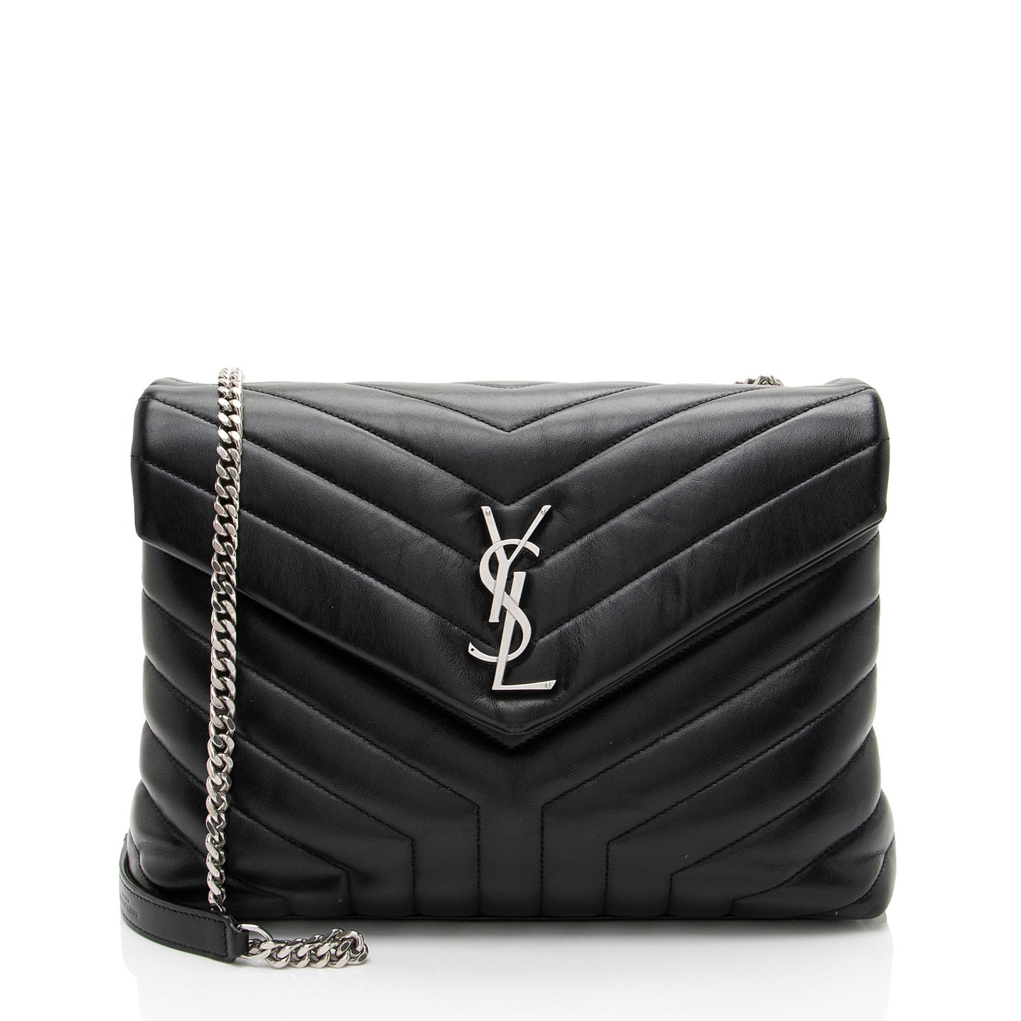 Saint Laurent Matelasse Calfskin Monogram LouLou Chain Medium Shoulder