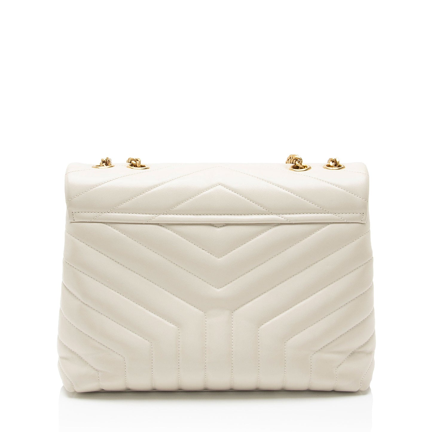 Saint Laurent Matelasse Calfskin Monogram LouLou Chain Medium Shoulder