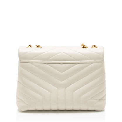 Saint Laurent Matelasse Calfskin Monogram LouLou Chain Medium Shoulder