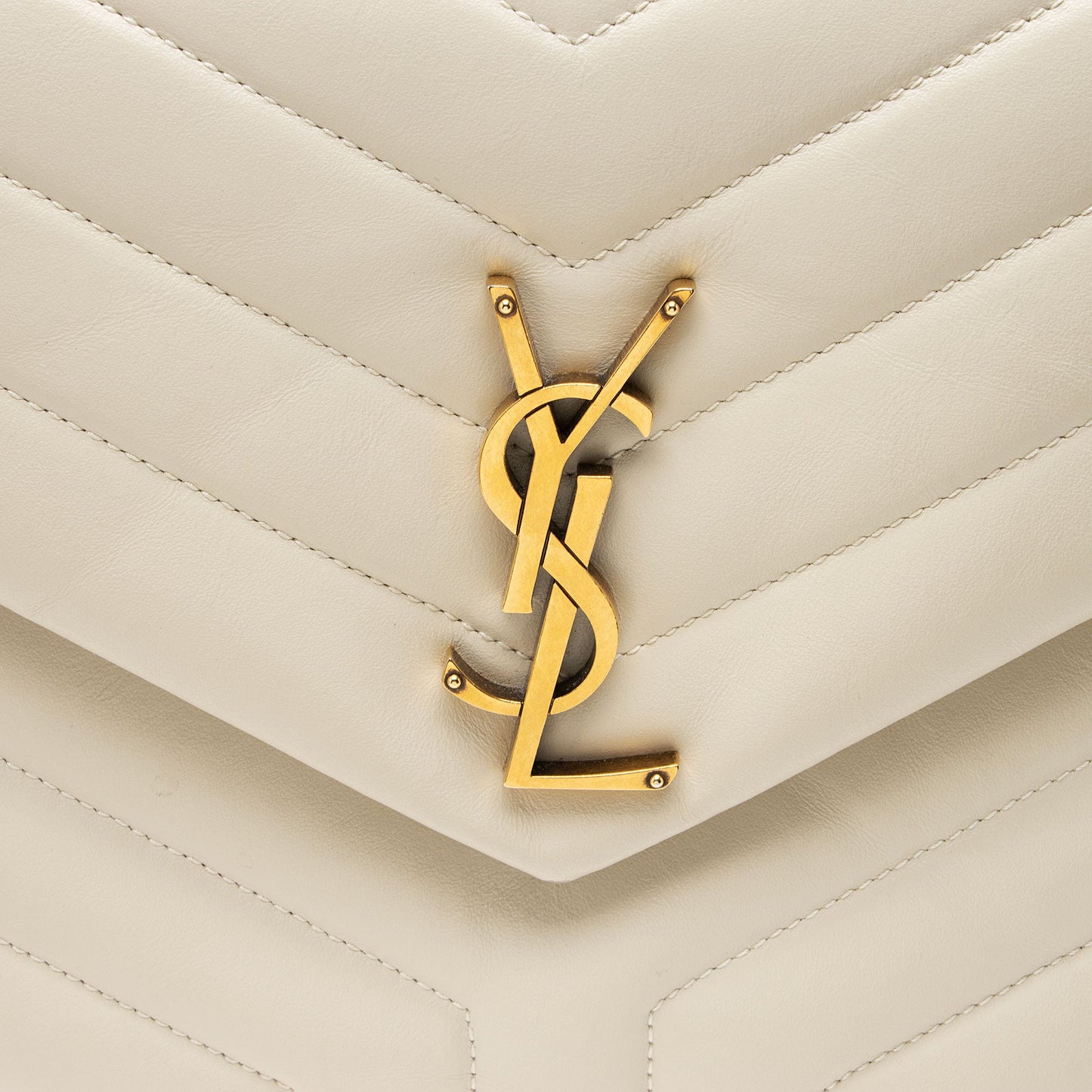 Saint Laurent Matelasse Calfskin Monogram LouLou Chain Medium Shoulder