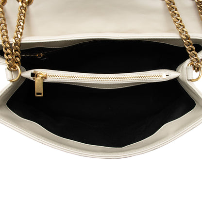Saint Laurent Matelasse Calfskin Monogram LouLou Chain Medium Shoulder