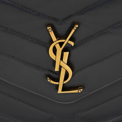 Saint Laurent Matelasse Calfskin Monogram LouLou Chain Medium Shoulder