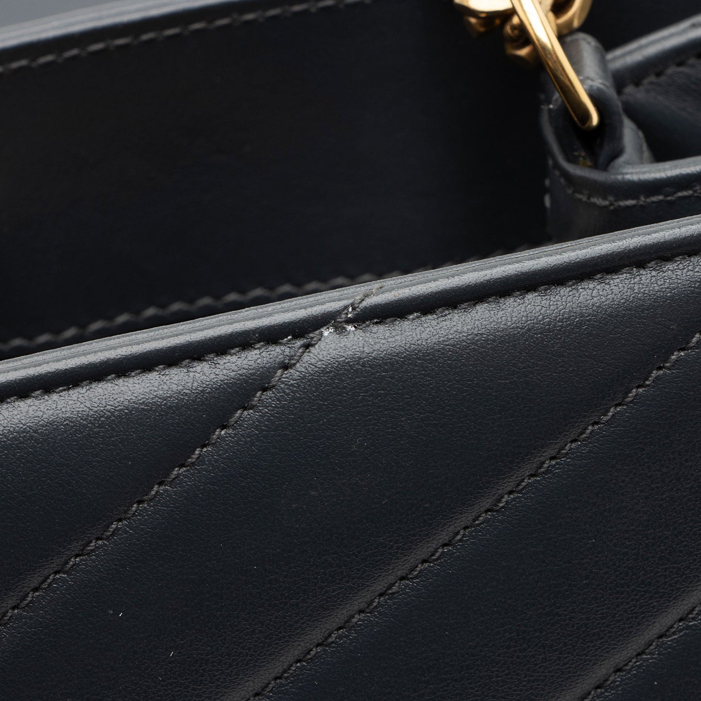 Saint Laurent Matelasse Calfskin Monogram LouLou Chain Medium Shoulder