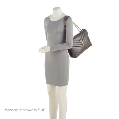 Saint Laurent Matelasse Calfskin Monogram LouLou Chain Medium Shoulder