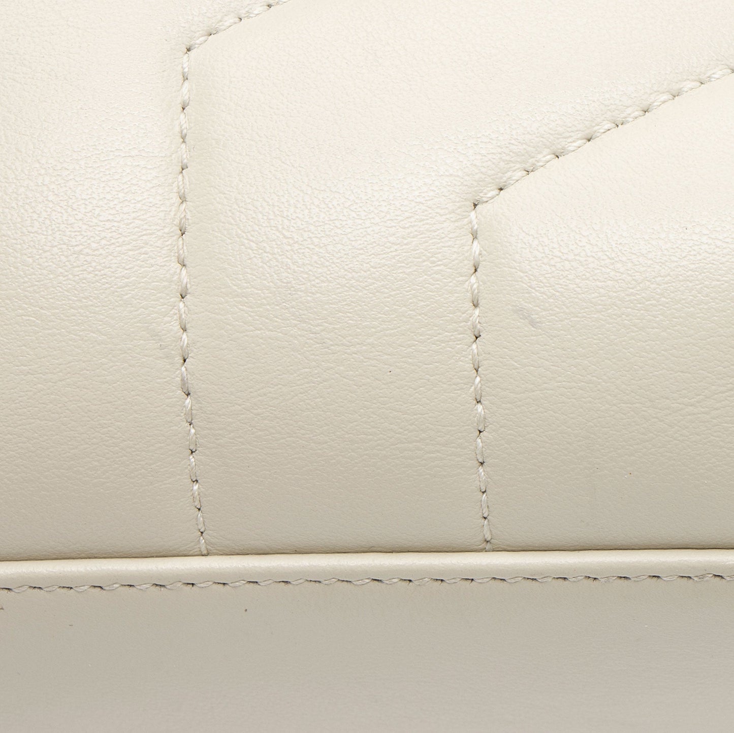 Saint Laurent Matelasse Calfskin Monogram LouLou Chain Small Crossbody