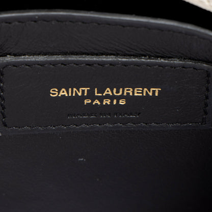 Saint Laurent Matelasse Calfskin Monogram LouLou Chain Small Crossbody