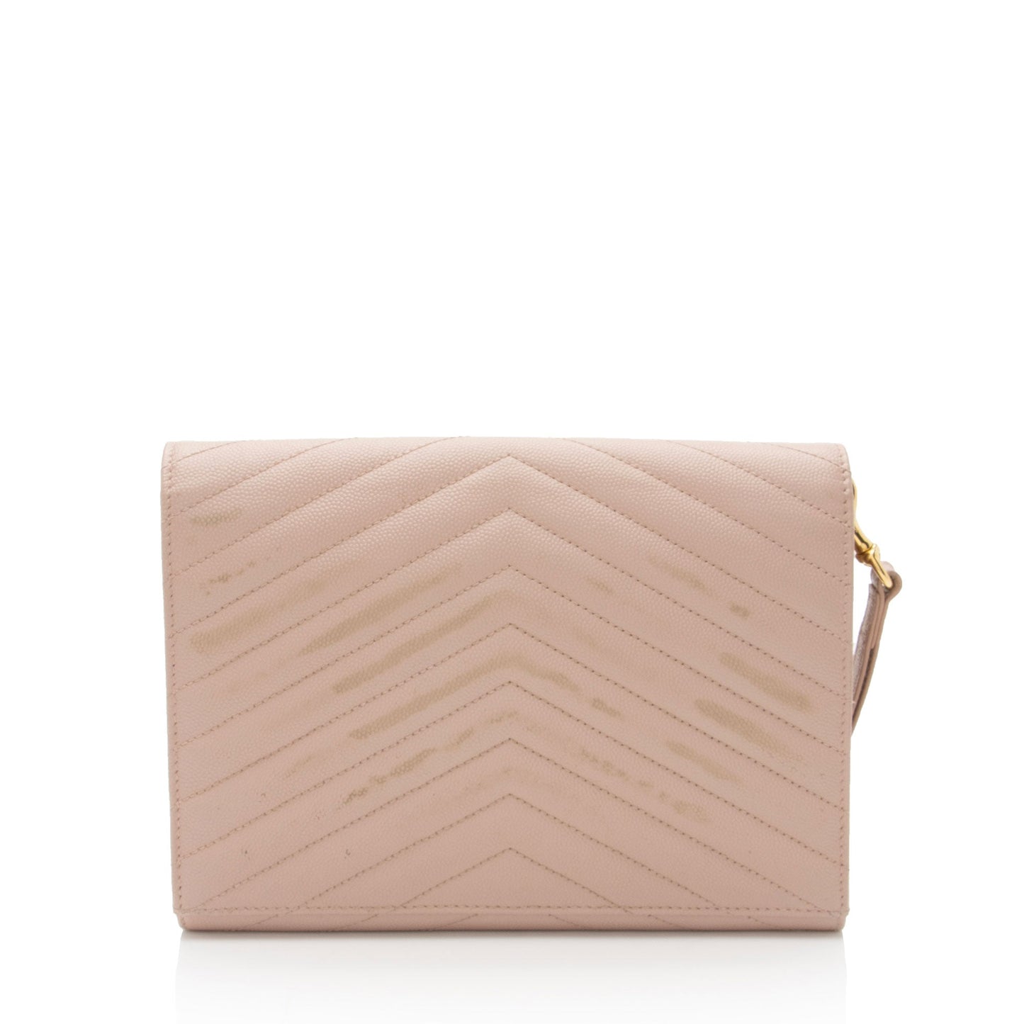 Saint Laurent Matelasse Grain de Poudre Monogram Envelope Pouch Handba