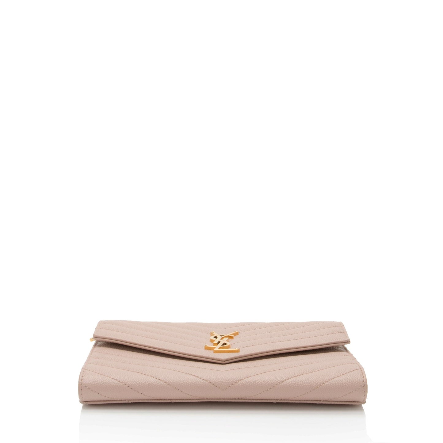 Saint Laurent Matelasse Grain de Poudre Monogram Envelope Pouch Handba