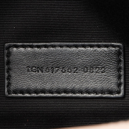 Saint Laurent Matelasse Grain de Poudre Monogram Envelope Pouch Handba