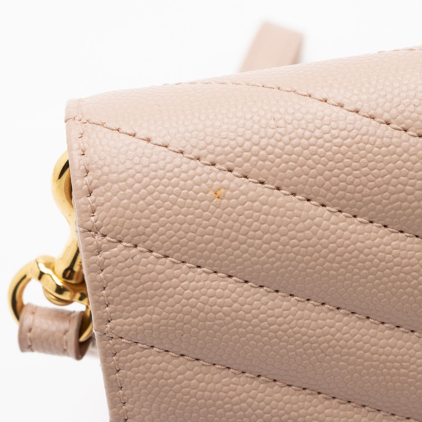 Saint Laurent Matelasse Grain de Poudre Monogram Envelope Pouch Handba