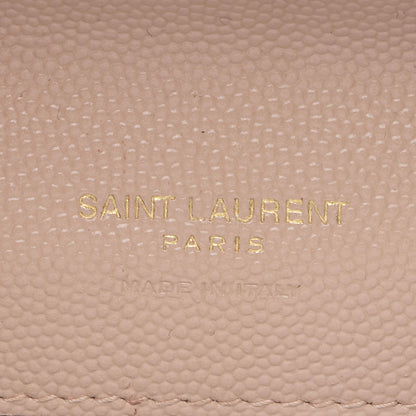 Saint Laurent Matelasse Grain de Poudre Monogram Envelope Pouch Handba