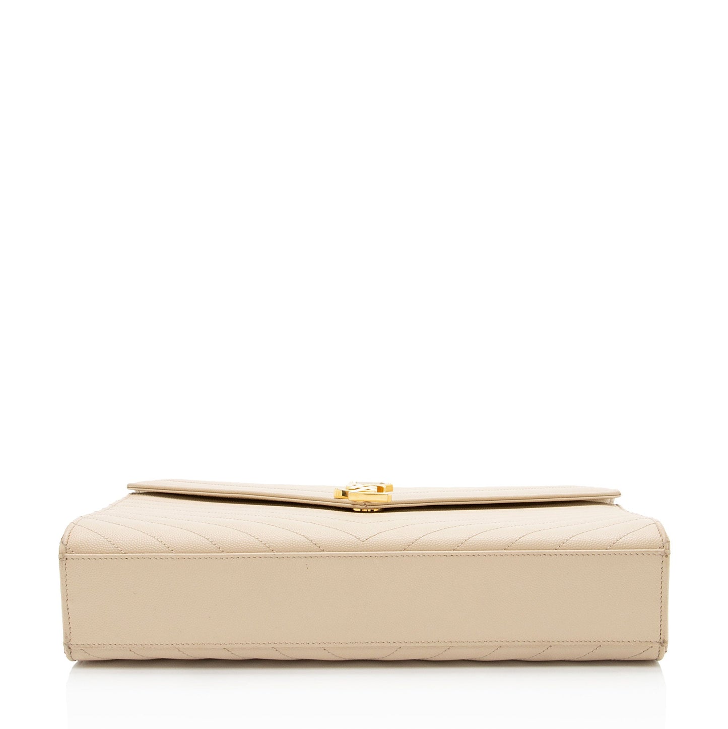 Saint Laurent Matelasse Grain de Poudre Monogram Large Shoulder Bag