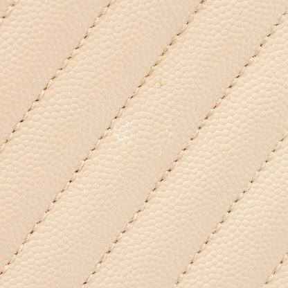 Saint Laurent Matelasse Grain de Poudre Monogram Large Shoulder Bag