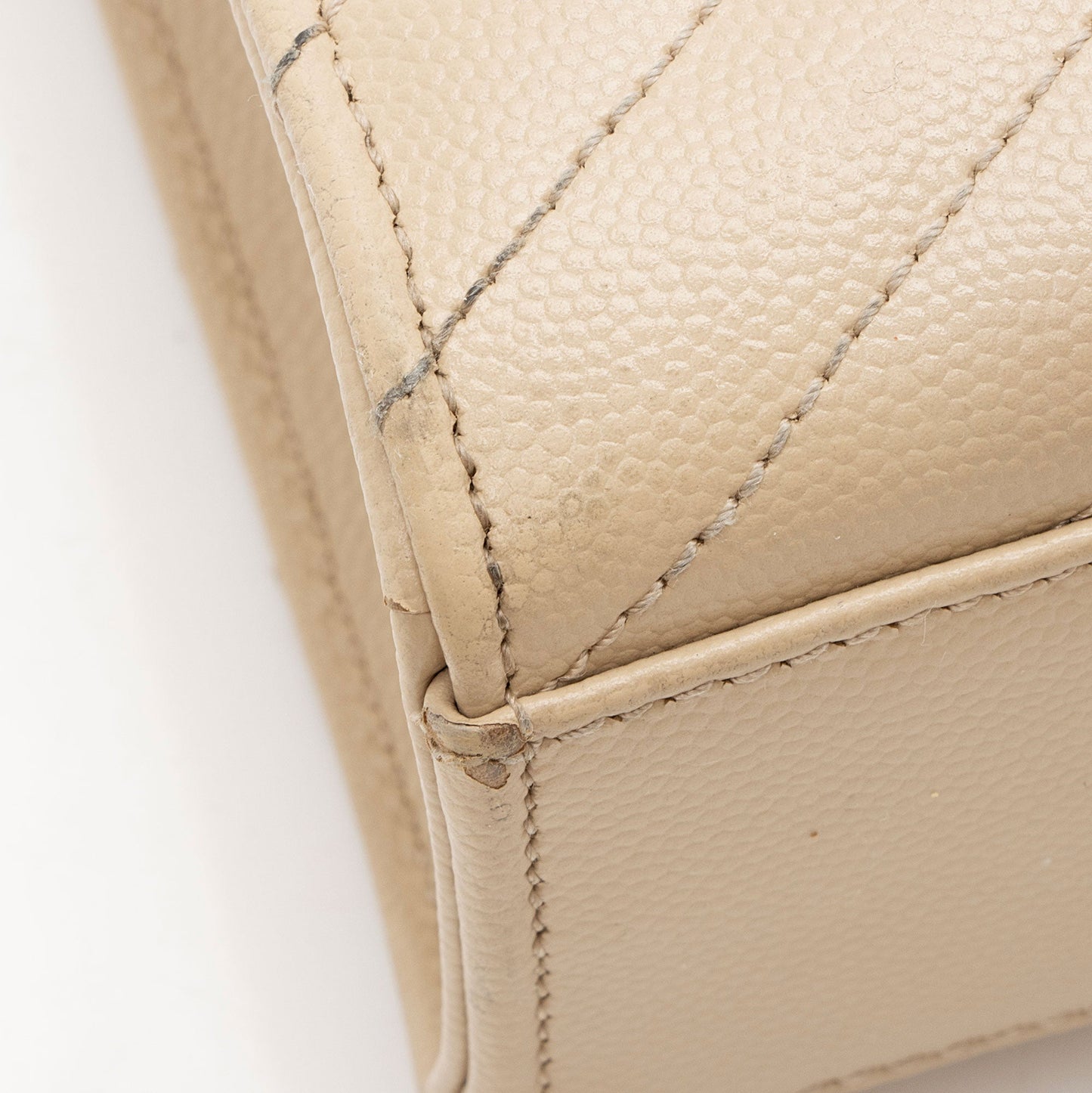 Saint Laurent Matelasse Grain de Poudre Monogram Large Shoulder Bag