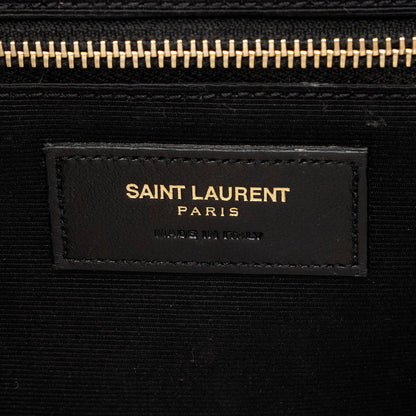 Saint Laurent Matelasse Grain de Poudre Monogram Large Shoulder Bag
