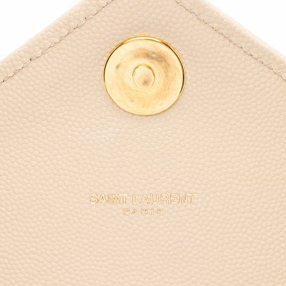 Saint Laurent Matelasse Grain de Poudre Monogram Large Shoulder Bag