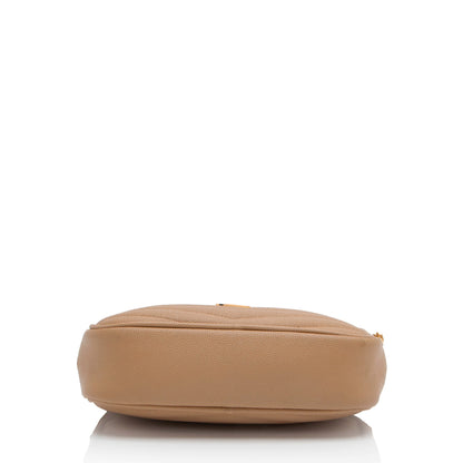 Saint Laurent Matelasse Grain de Poudre Monogram Lou Mini Camera Bag