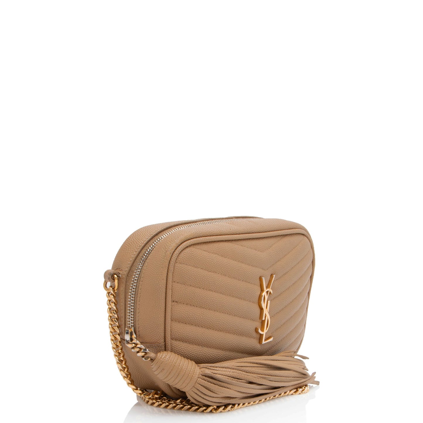 Saint Laurent Matelasse Grain de Poudre Monogram Lou Mini Camera Bag