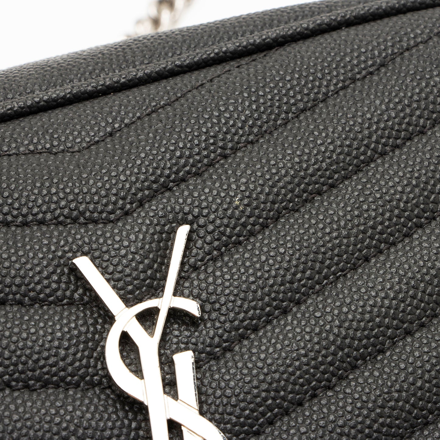 Saint Laurent Matelasse Grain de Poudre Monogram Lou Mini Camera Bag