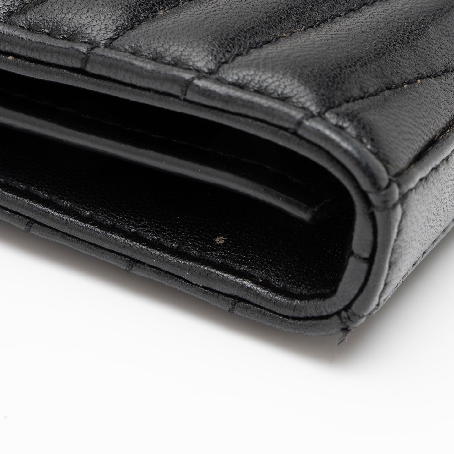 Saint Laurent Matelasse Lambskin Monogram Sulpice Chain Wallet Handbag