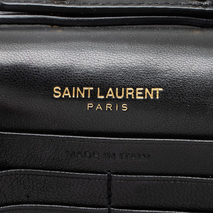Saint Laurent Matelasse Lambskin Monogram Sulpice Chain Wallet Handbag