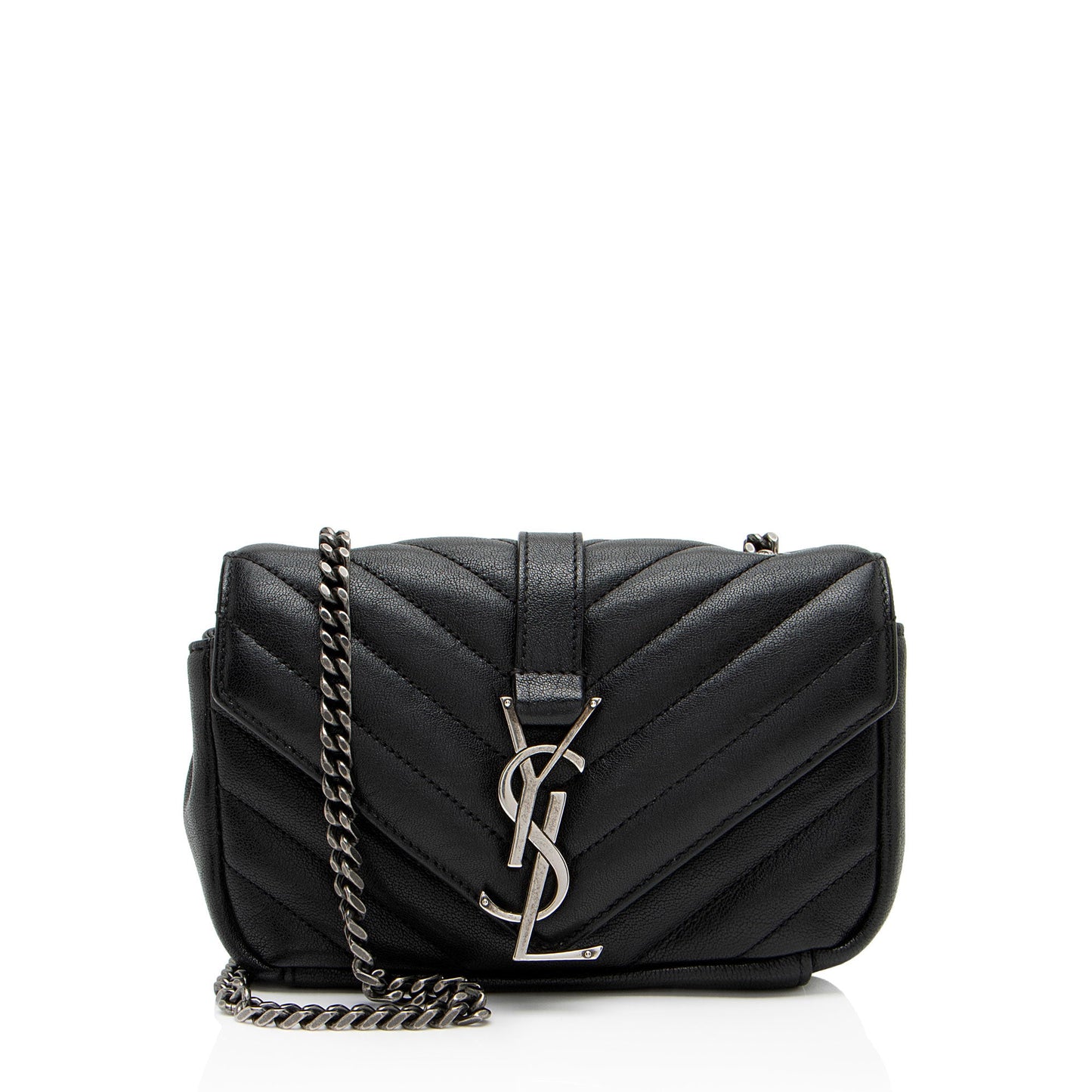 Saint Laurent Matelasse Leather Monogram Classic Baby Chain Bag