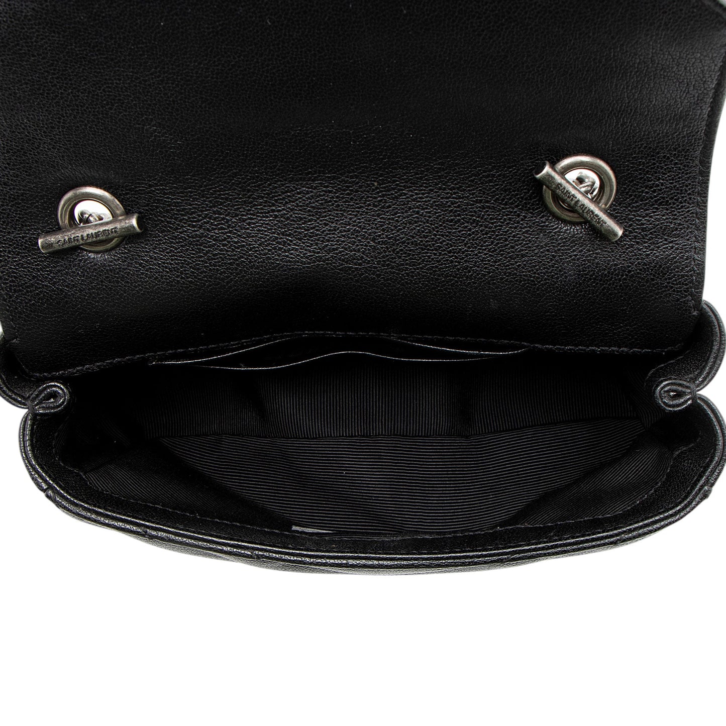 Saint Laurent Matelasse Leather Monogram Classic Baby Chain Bag