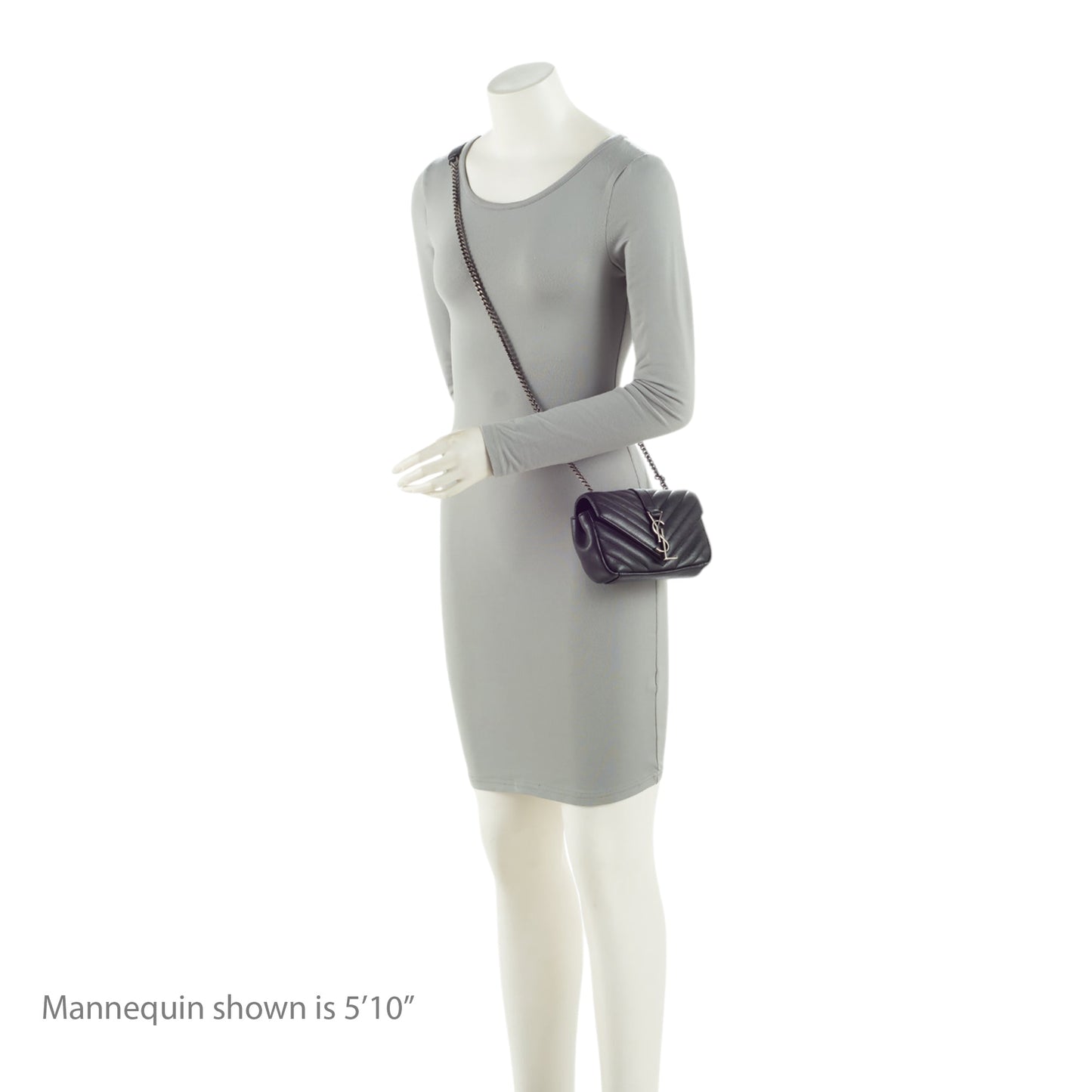 Saint Laurent Matelasse Leather Monogram Classic Baby Chain Bag