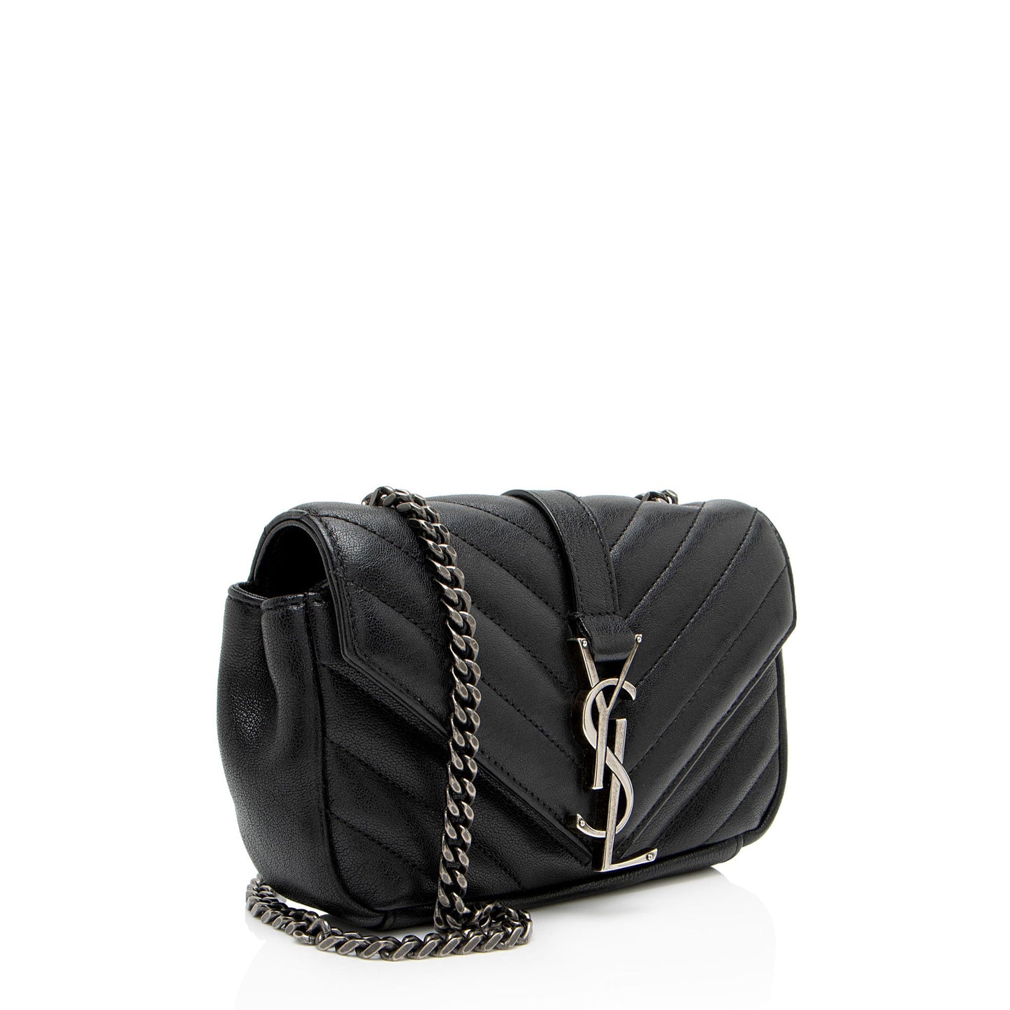 Saint Laurent Matelasse Leather Monogram Classic Baby Chain Bag