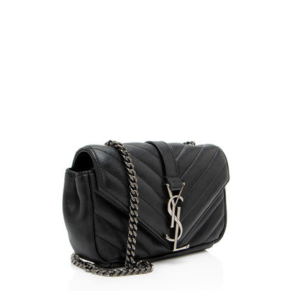 Saint Laurent Matelasse Leather Monogram Classic Baby Chain Bag