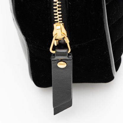 Saint Laurent Matelasse Velvet Monogram Lou Belt Bag