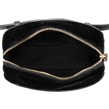Saint Laurent Matelasse Velvet Monogram Lou Belt Bag