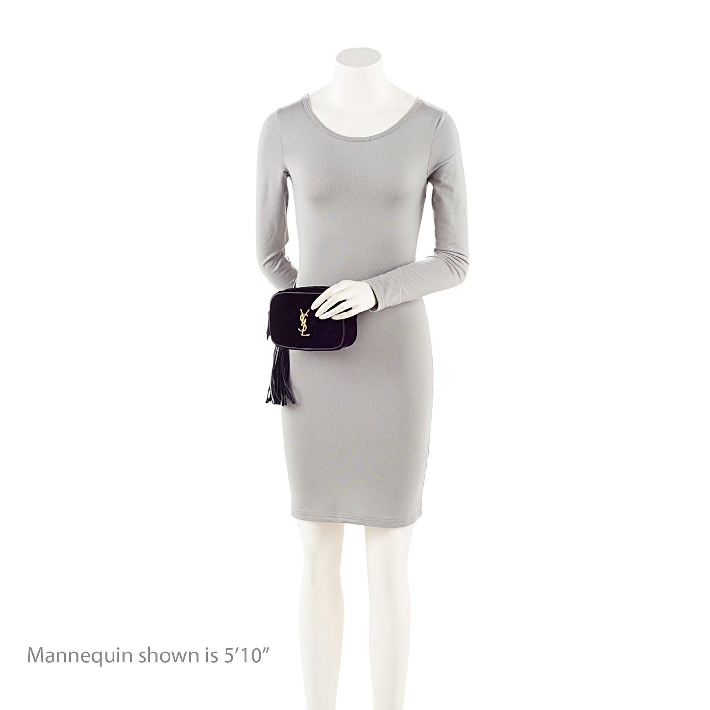 Saint Laurent Matelasse Velvet Monogram Lou Belt Bag