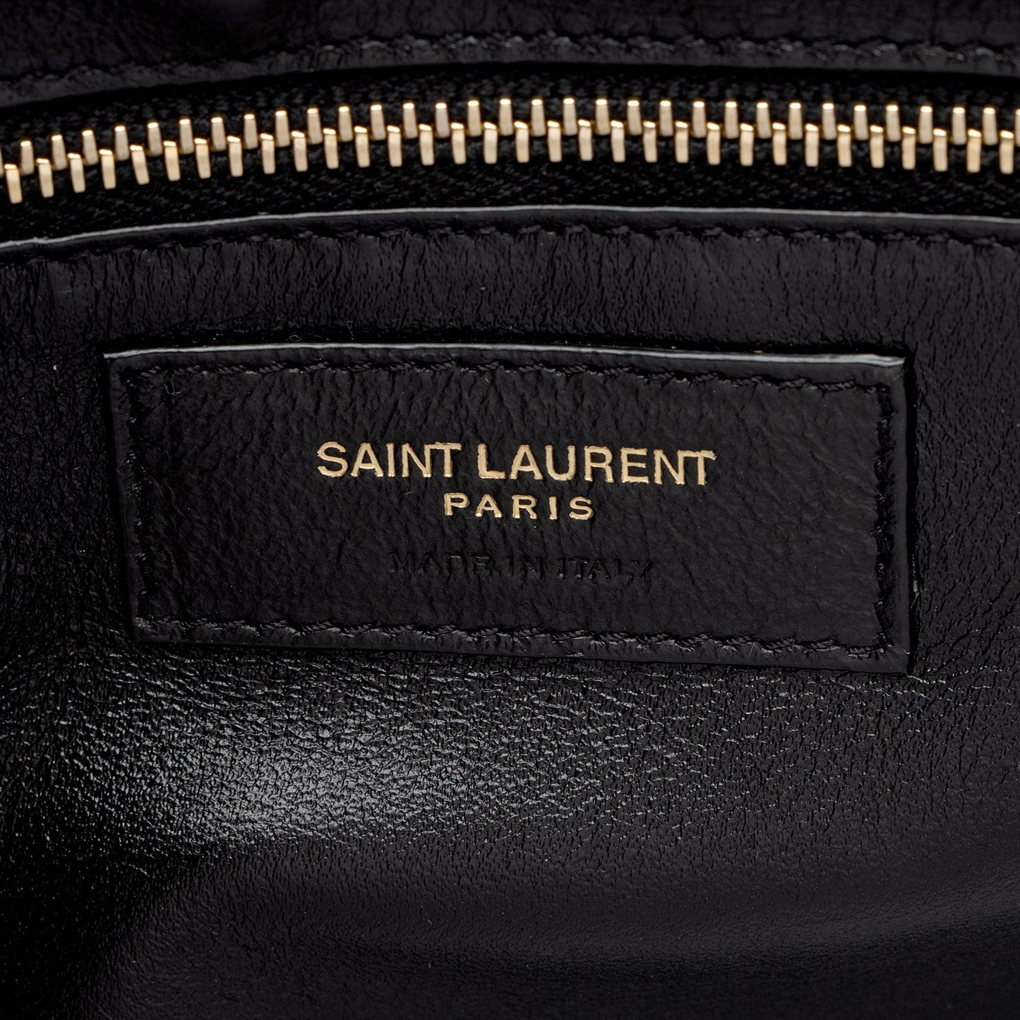 Saint Laurent Quilted Lambskin Monogram Gaby Shoulder Bag