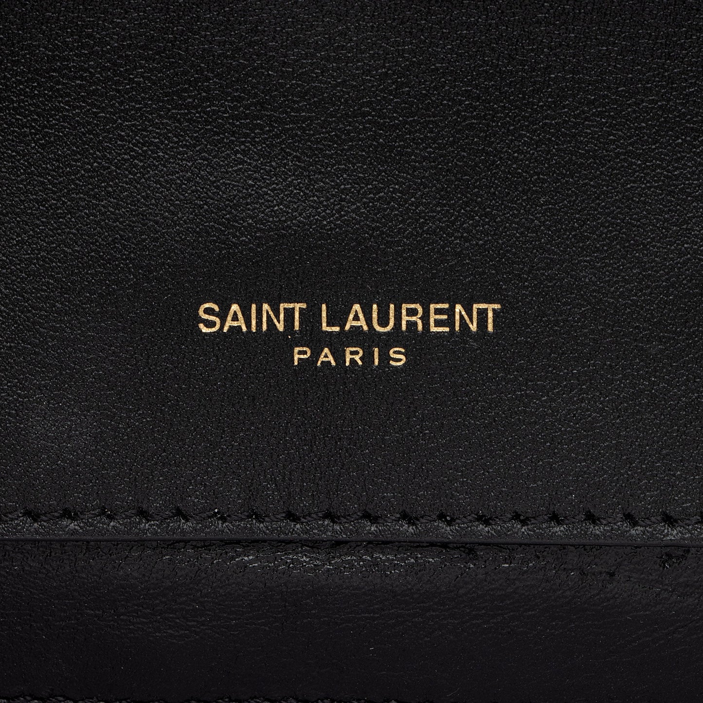 Saint Laurent Quilted Lambskin Monogram Gaby Shoulder Bag